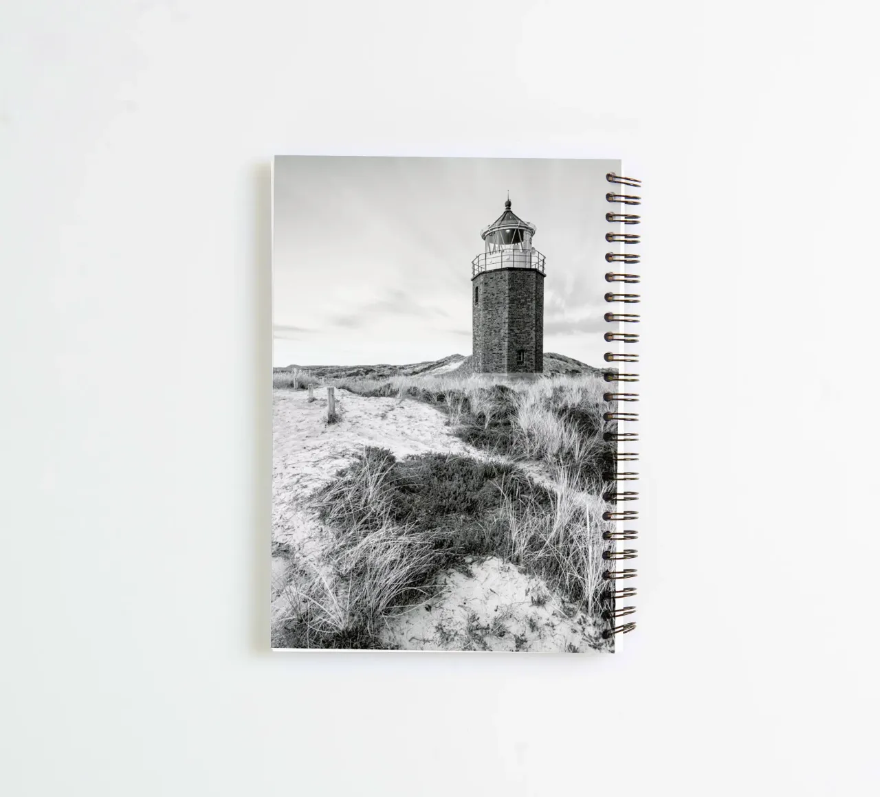 Quermarkenfeuer Iv spiral notebook by Håggard Photography | Ronny Behnert
