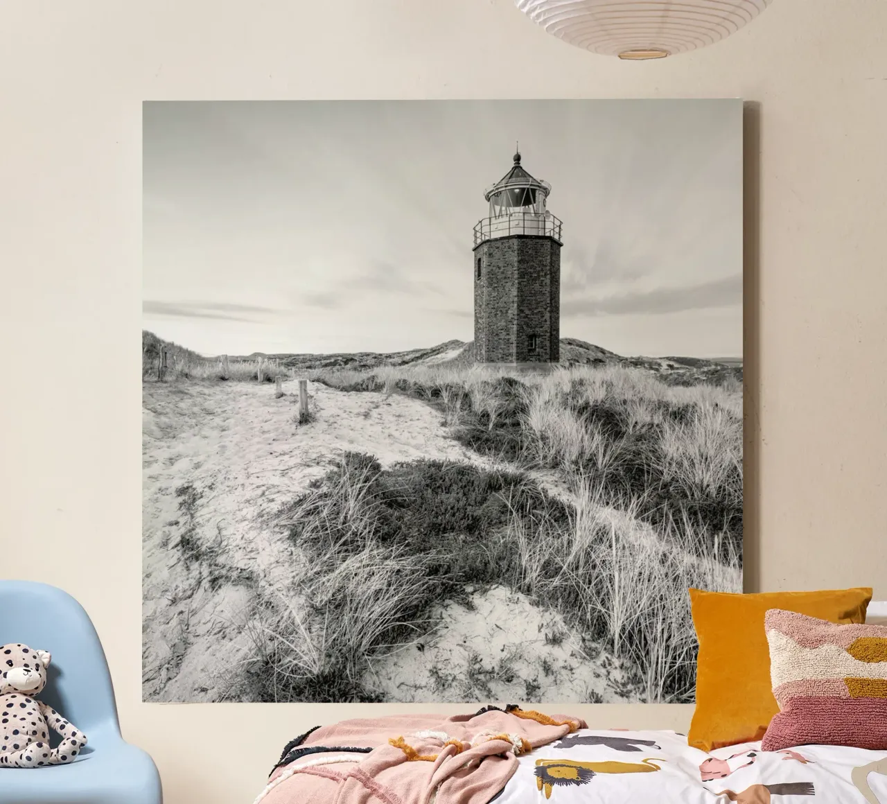 Quermarkenfeuer Iv canvas met Baklijst van Håggard Photography | Ronny Behnert