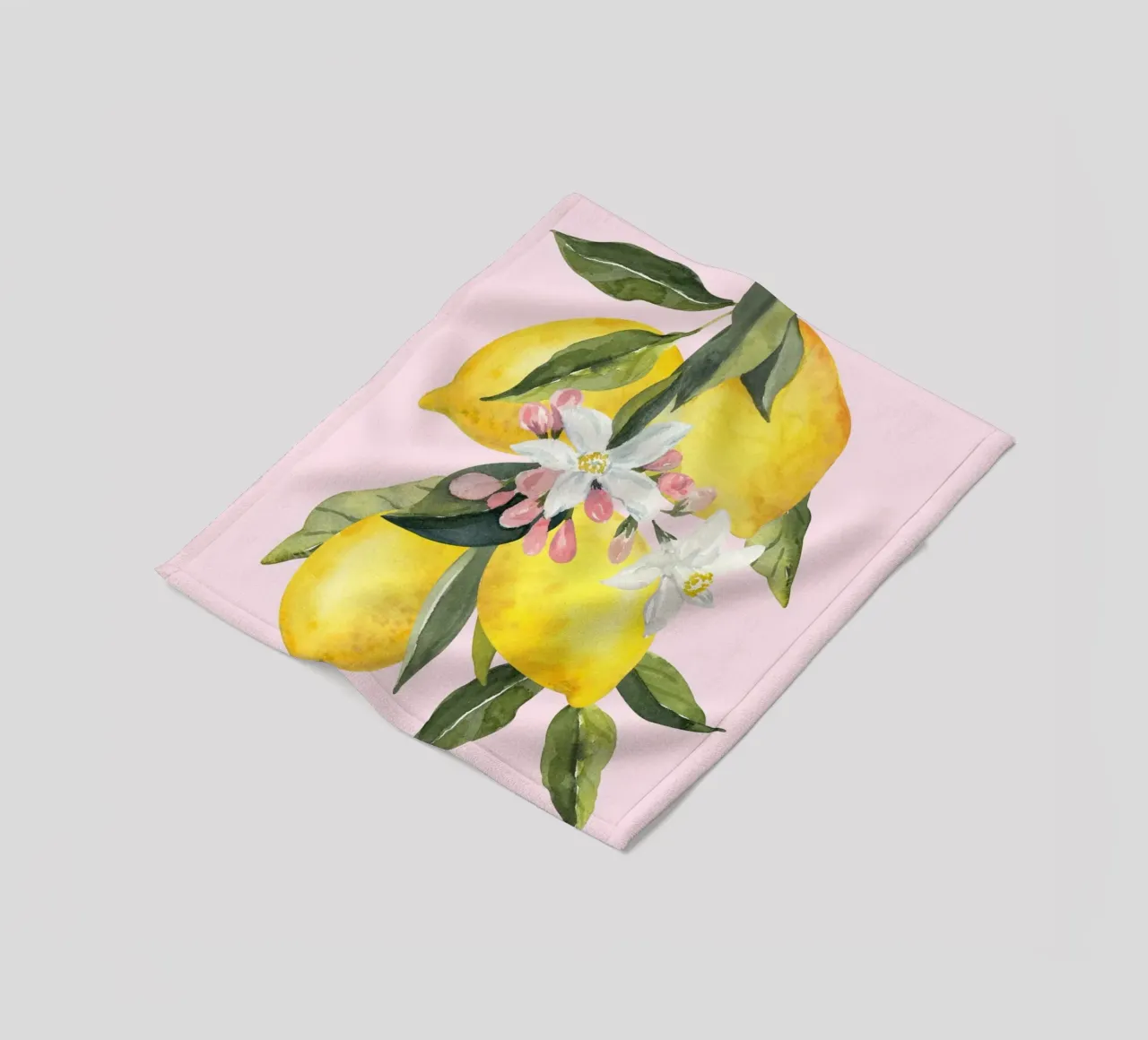 La Dolce Vita, Lemon Print coperta in pile da Bella Studio