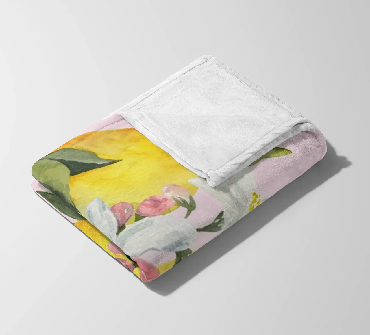 La Dolce Vita, Lemon Print coperta in pile da Bella Studio