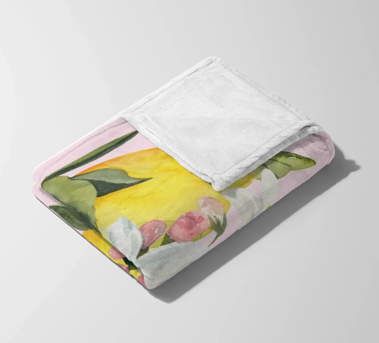 La Dolce Vita, Lemon Print coperta in pile da Bella Studio