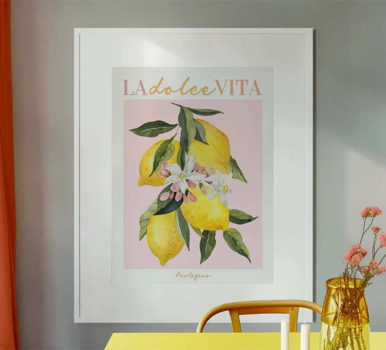La Dolce Vita, Lemon Print carta hahnemühle da Bella Studio