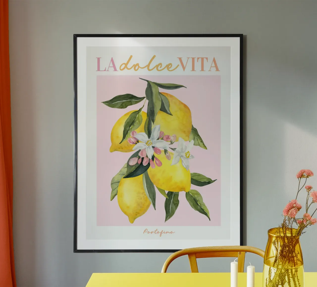 La Dolce Vita, Lemon Print carta hahnemühle da Bella Studio