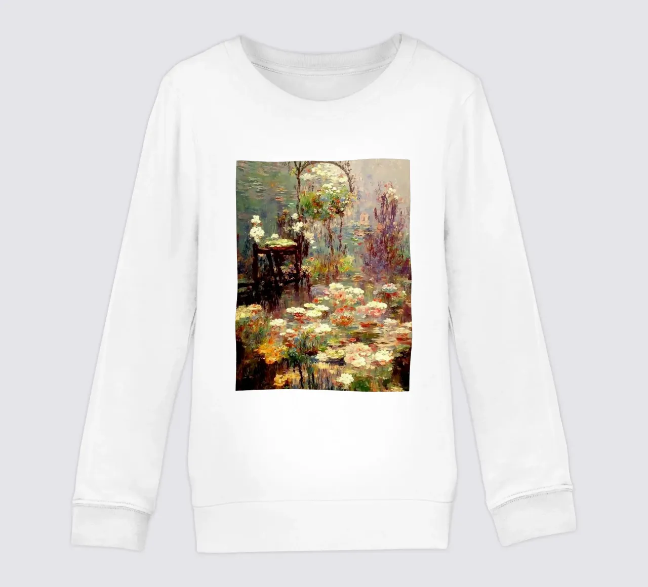 ninfea giardino della serenità claude monet felpa bambino da belong shop