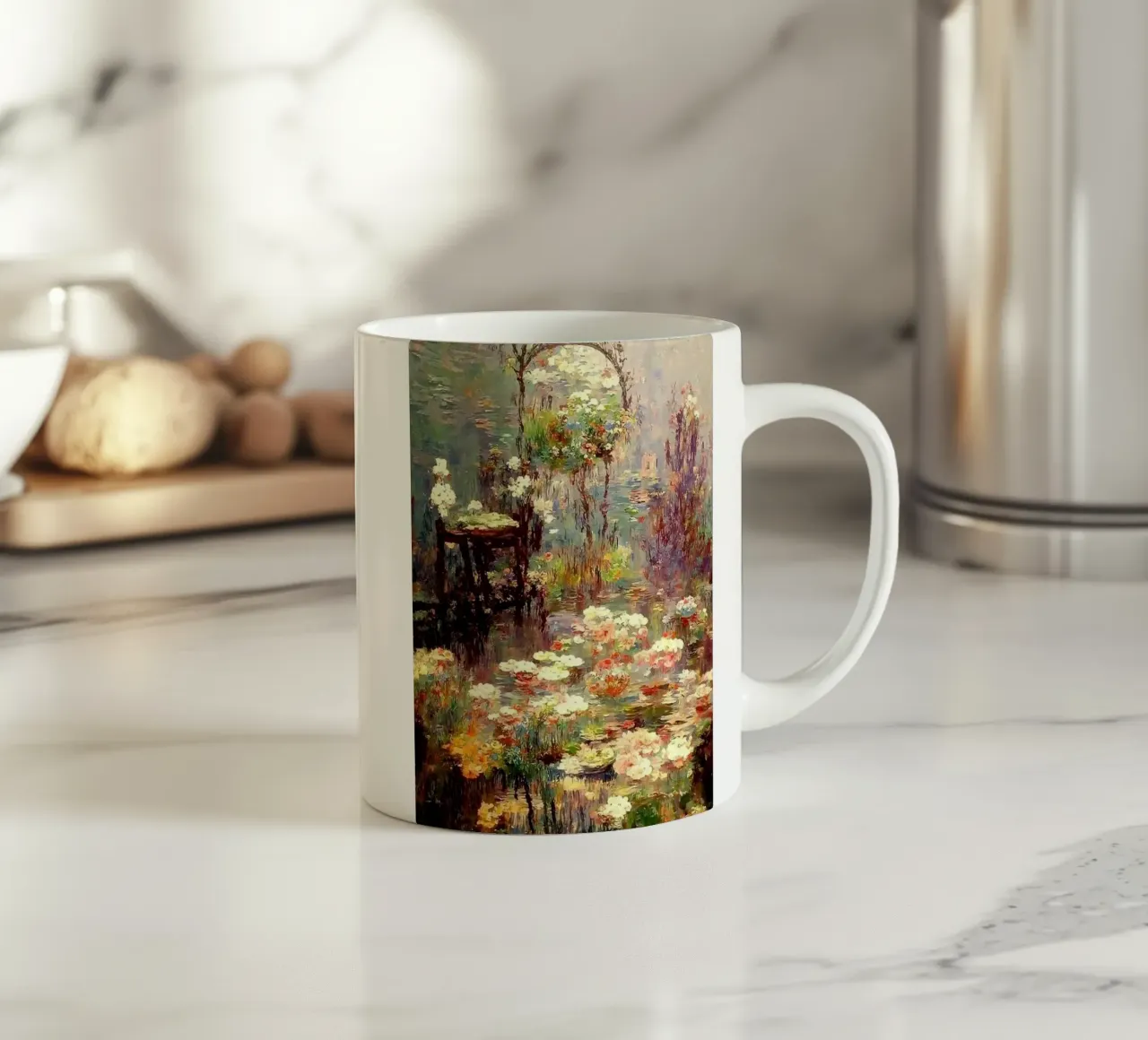 ninfea giardino della serenità claude monet tazza in ceramica da belong shop