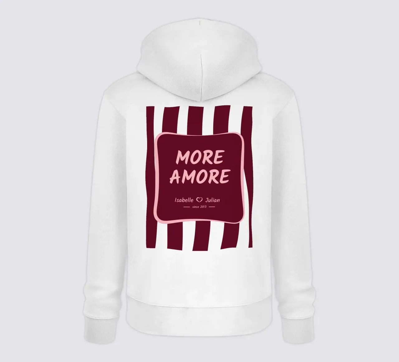 More Amore <3 Name felpa con cappuccio da Personalizable Designs