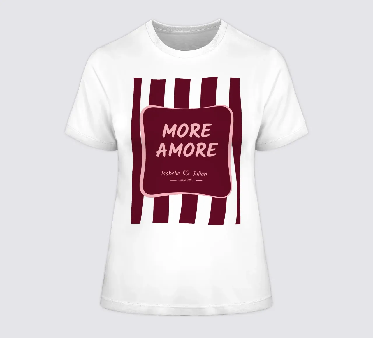 More Amore <3 Name t-shirt da donna da Personalizable Designs