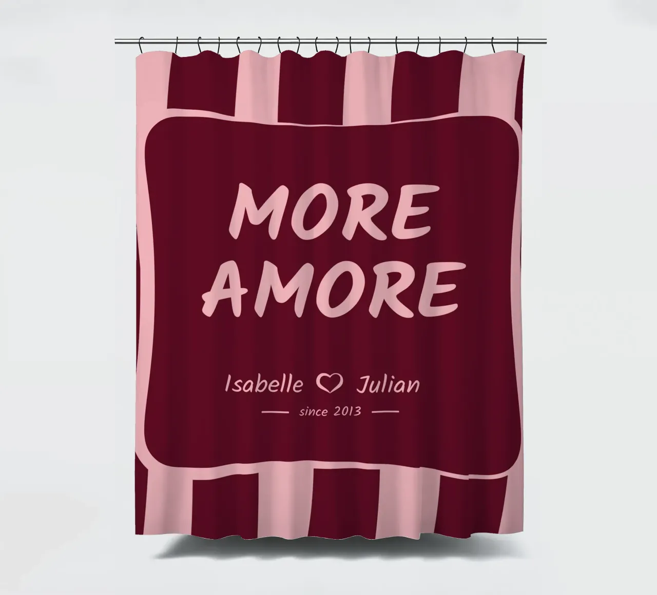 More Amore <3 Name tenda da doccia da Personalizable Designs