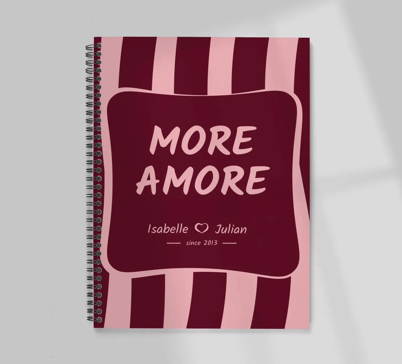 More Amore <3 Name diario ad anelli da Personalizable Designs