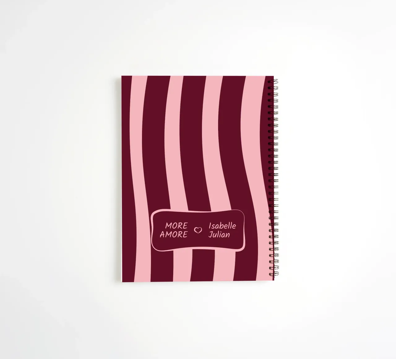 More Amore <3 Name diario ad anelli da Personalizable Designs