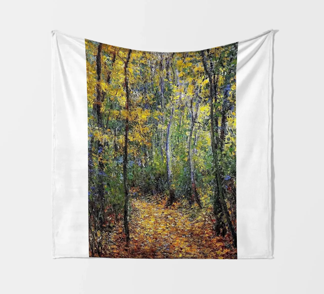 paesaggio naturale autunnale claude monet coperta in pile da belong shop