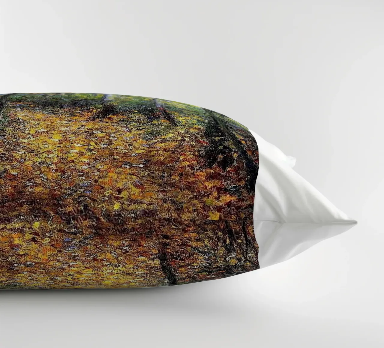 autumn natural landscape claude monet decorative cushion by belong shop