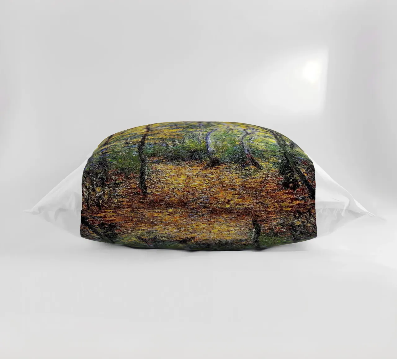 autumn natural landscape claude monet decorative cushion by belong shop