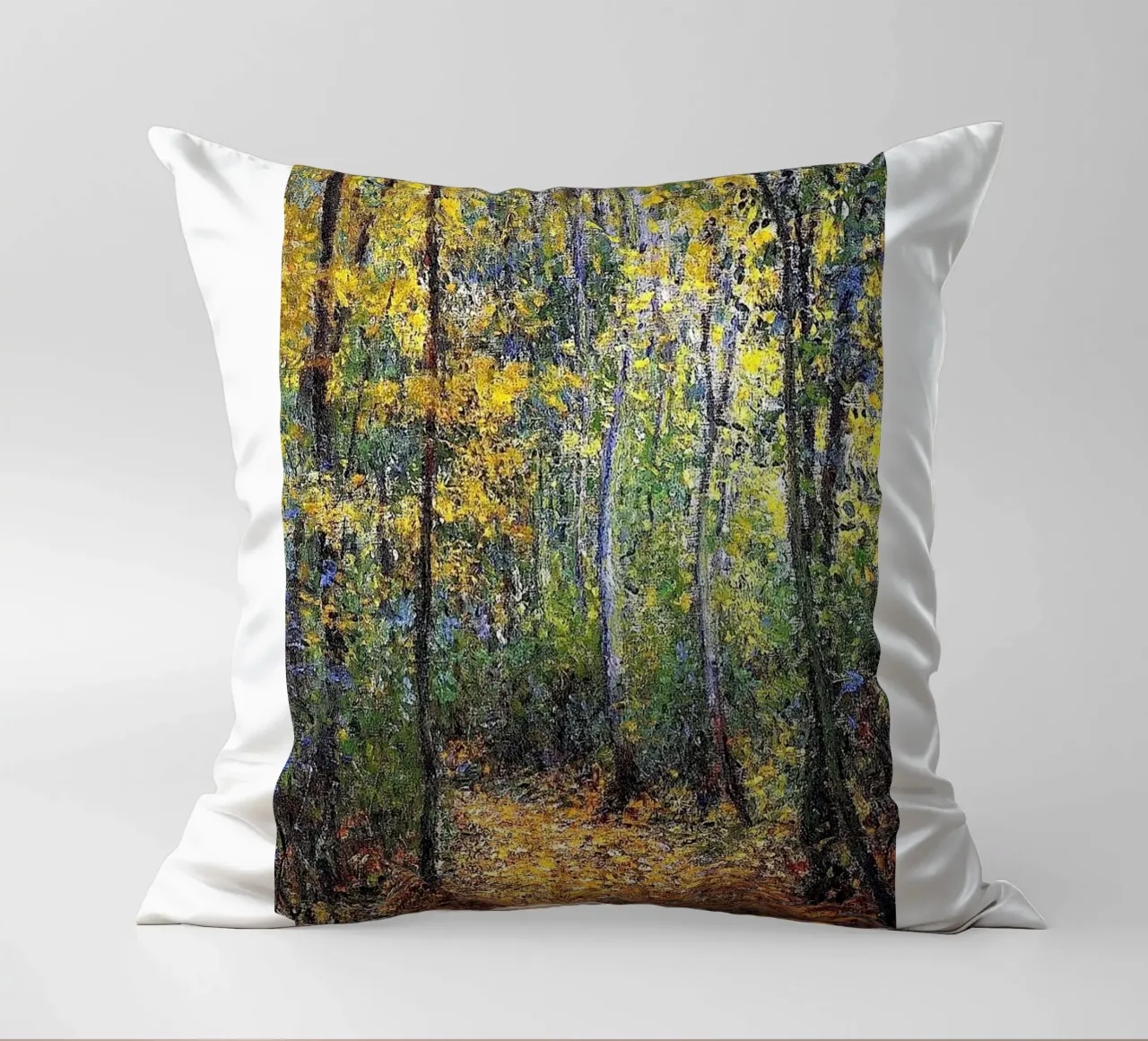 autumn natural landscape claude monet decorative cushion by belong shop
