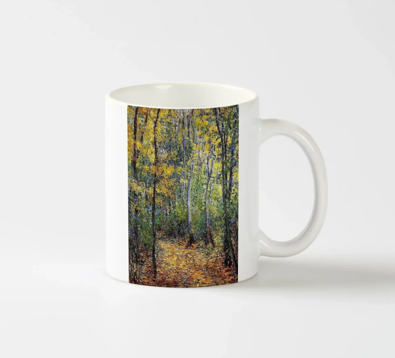 paesaggio naturale autunnale claude monet tazza in ceramica da belong shop
