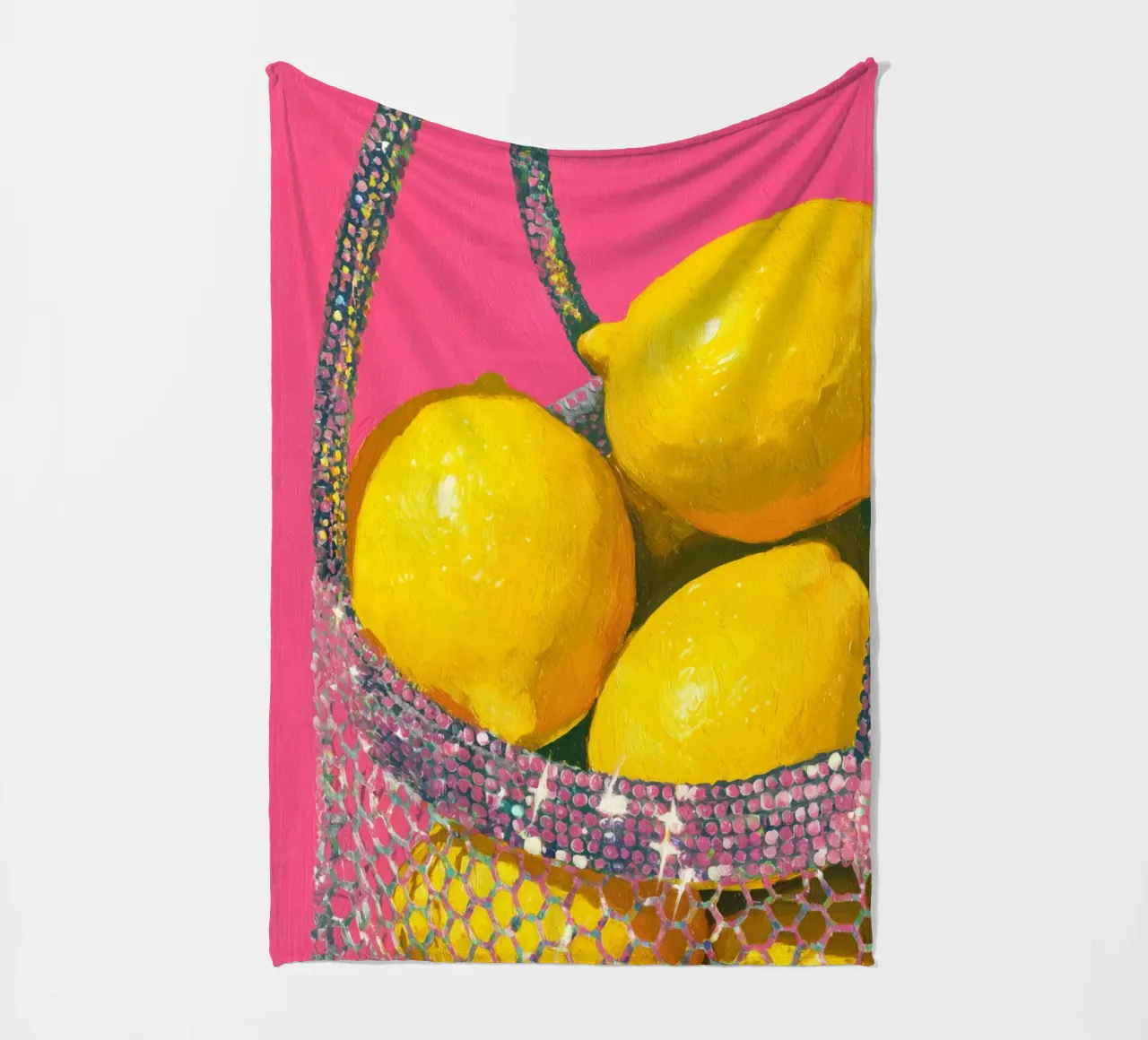 Glitter e limoni coperta in pile da Carinaprint