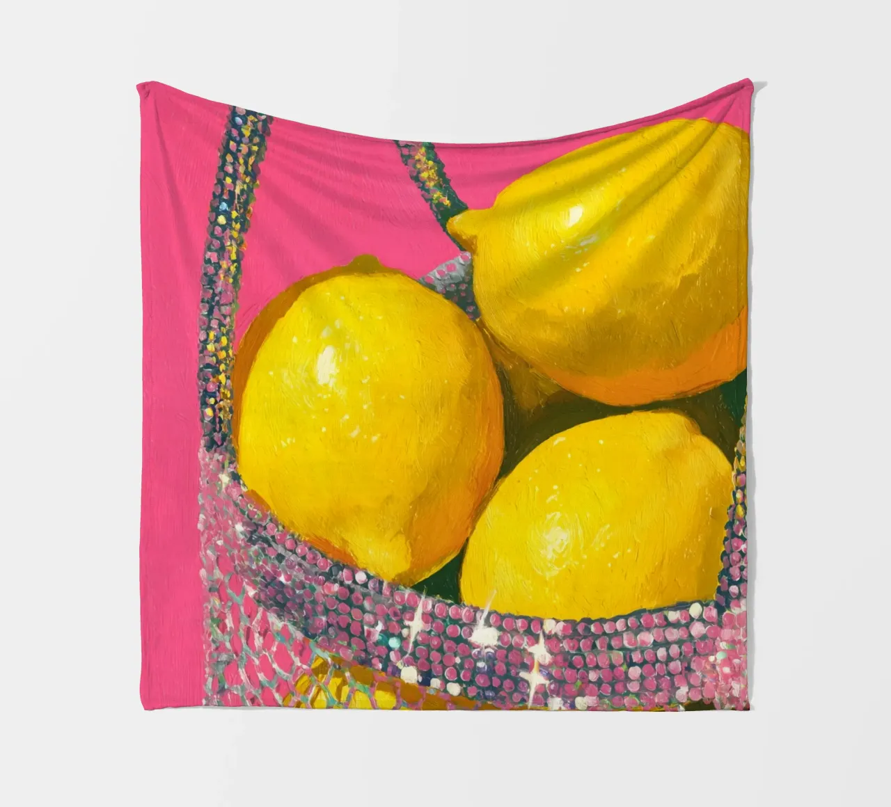 Glitter e limoni coperta in pile da Carinaprint