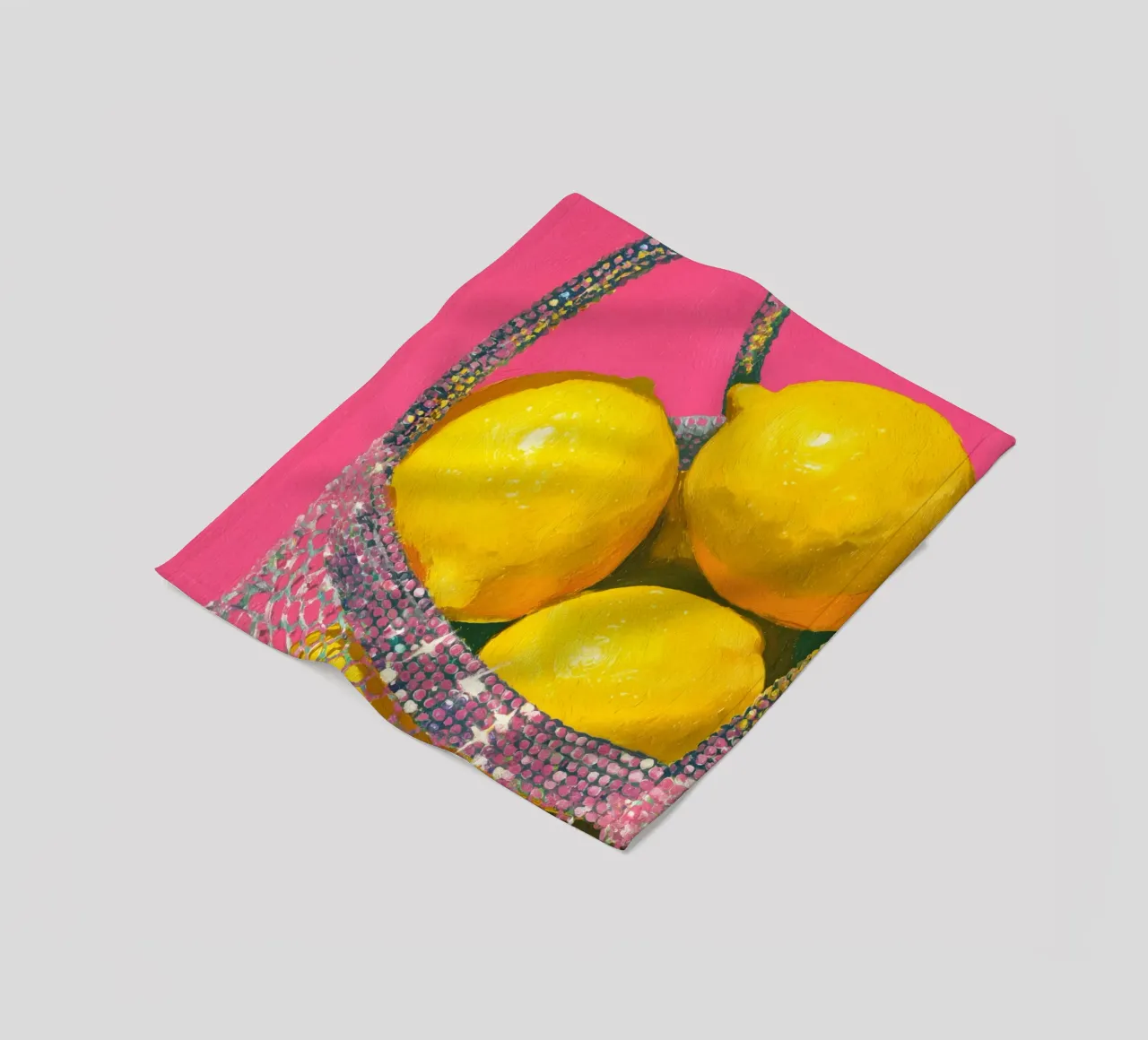Glitter e limoni coperta in pile da Carinaprint