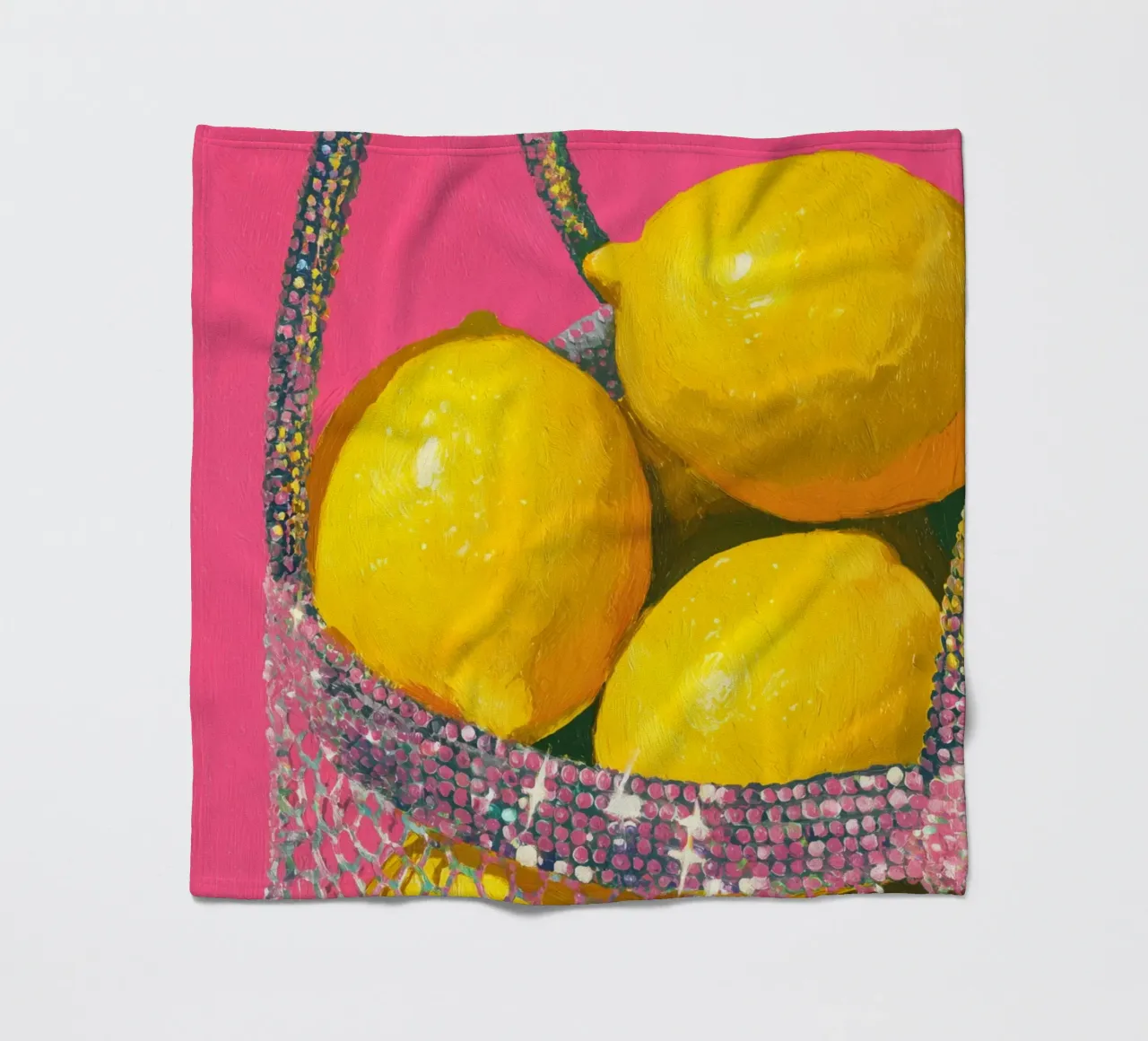 Glitter e limoni coperta in pile da Carinaprint