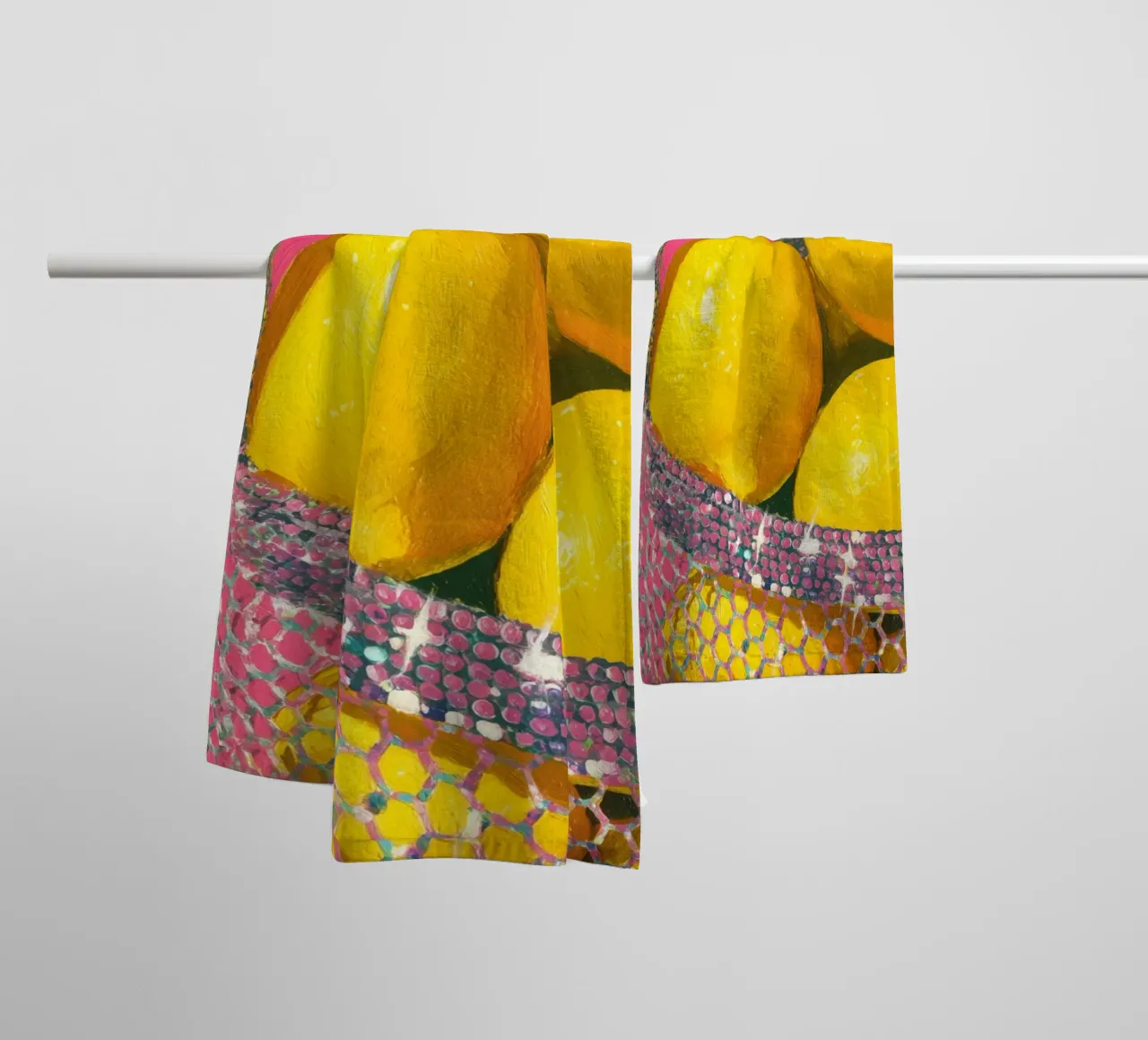 Glitter e limoni asciugamano da bagno da Carinaprint