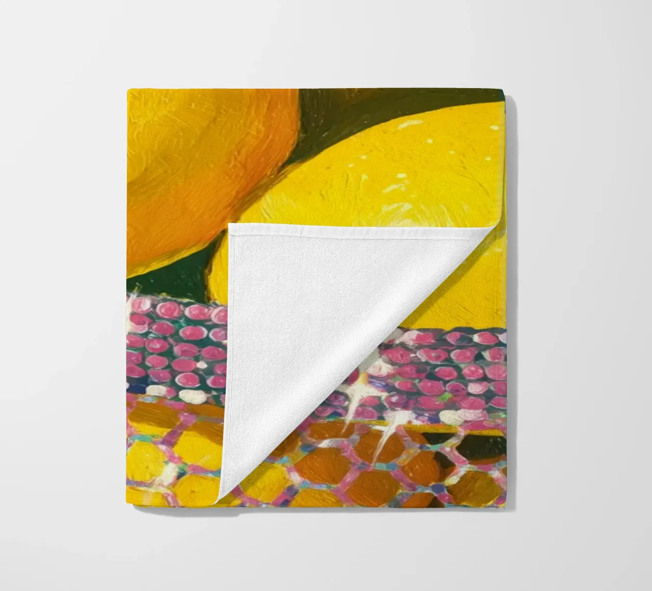 Glitter e limoni telo mare da Carinaprint