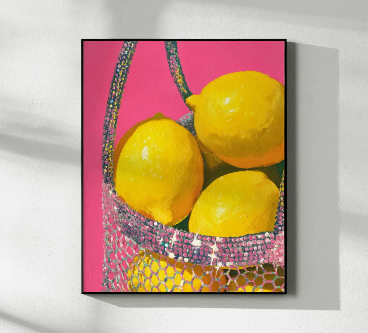 Glitter and lemons plexiglas de Carinaprint