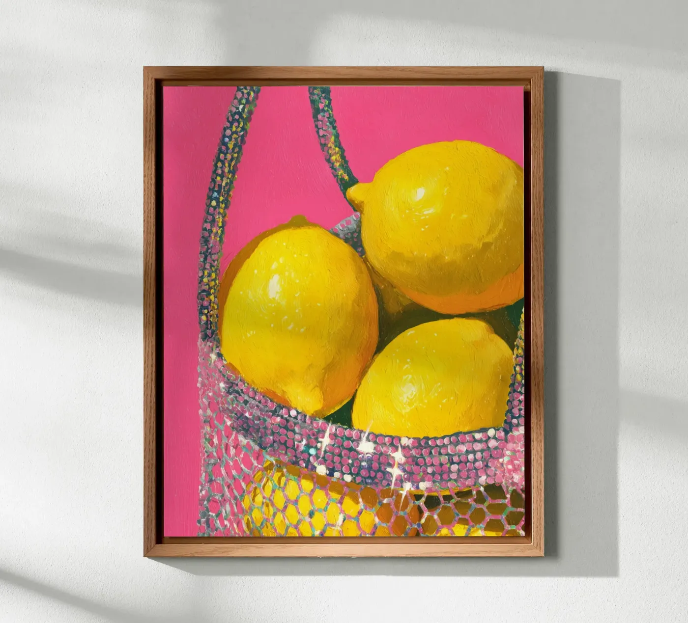 Glitter e limoni pannello forex da Carinaprint