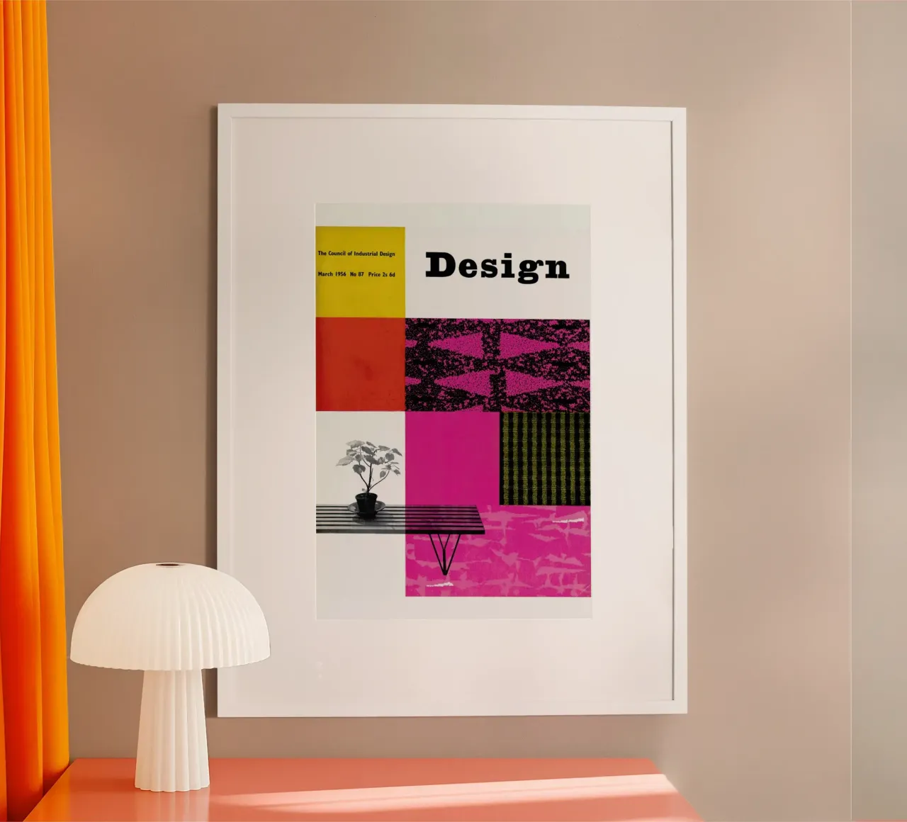 1956 March Design Magazine poster da Hemingway Design