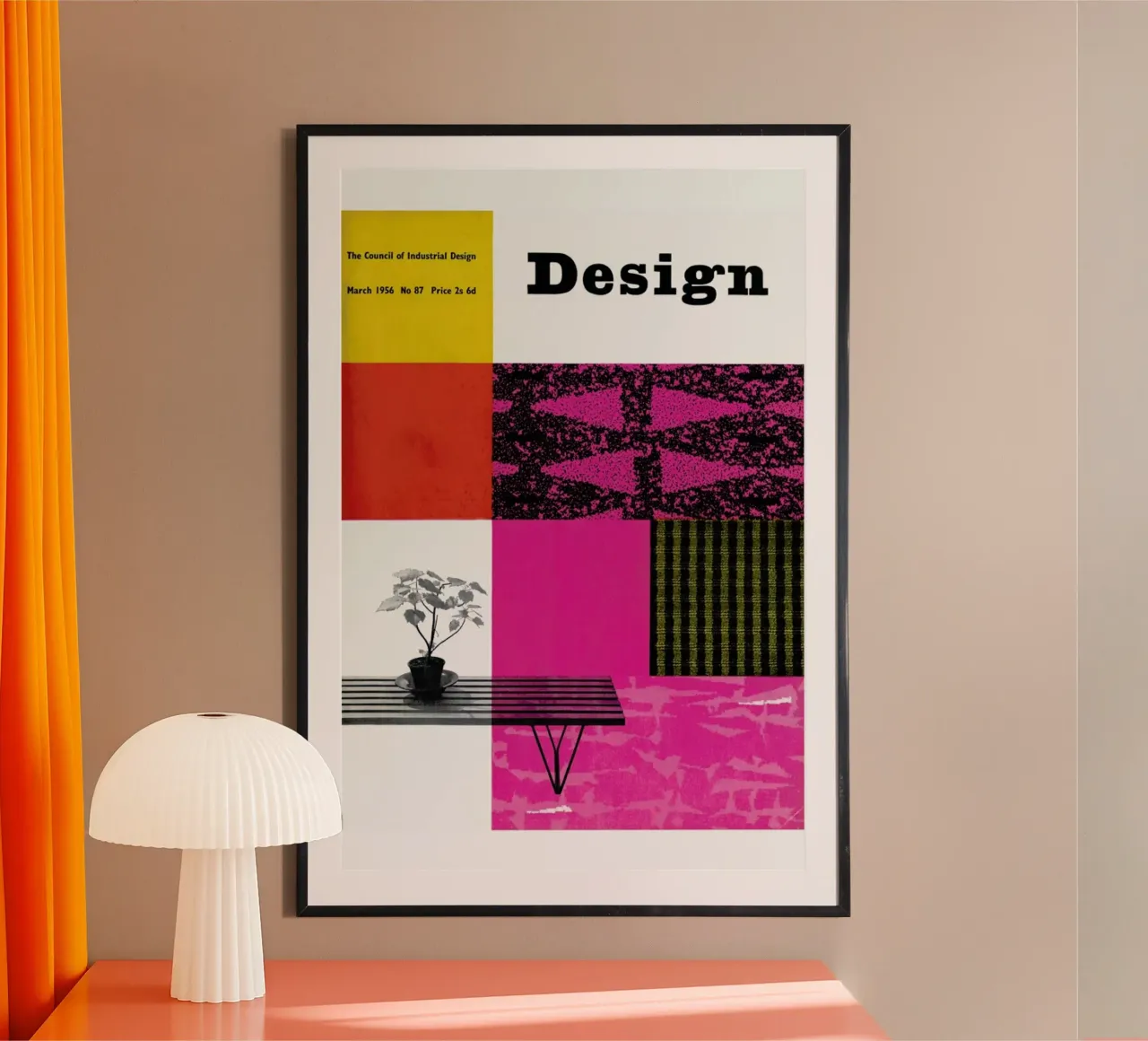 1956 March Design Magazine poster da Hemingway Design