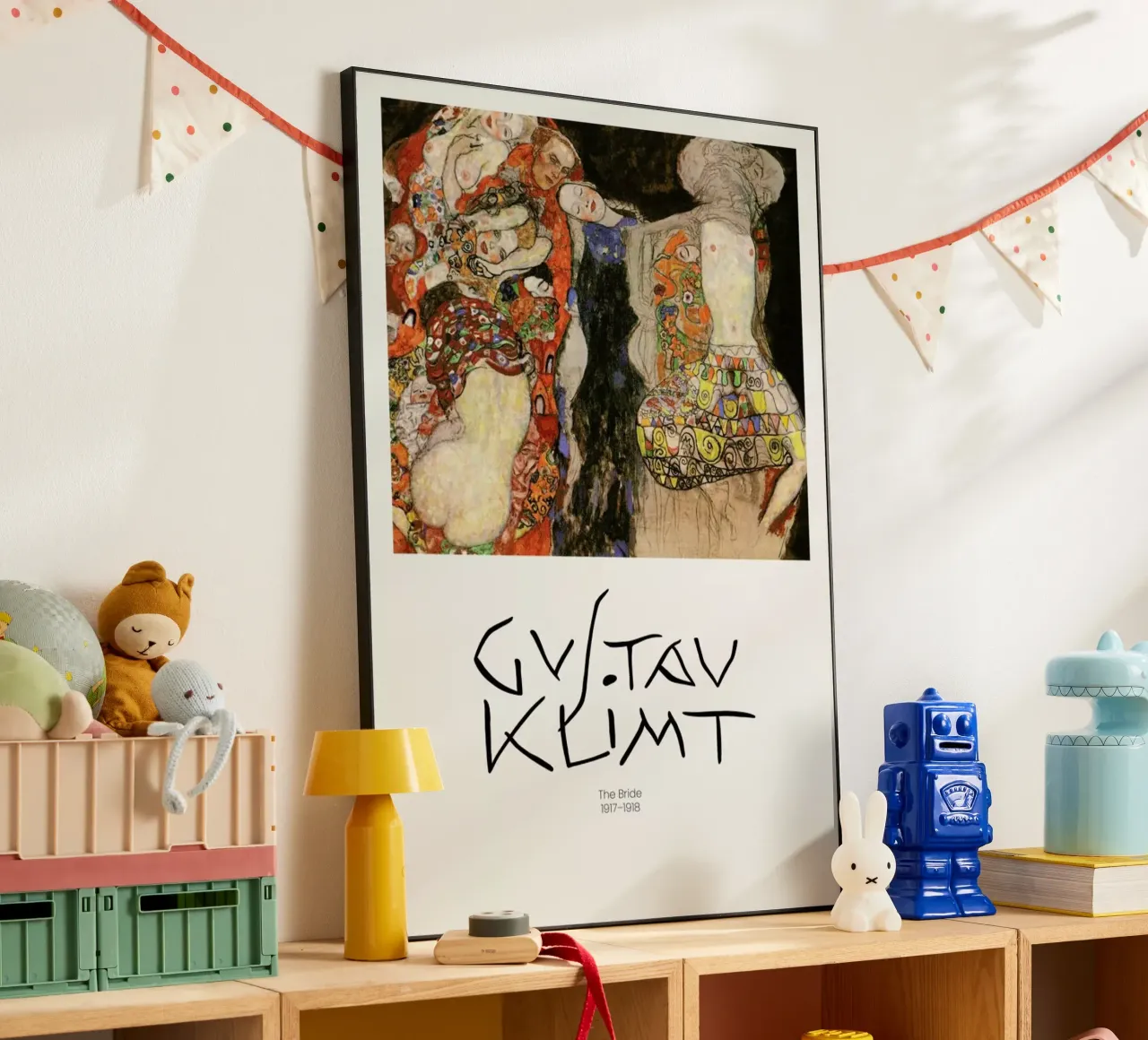 Klimt - The Bride alluminio dibond da Vintage by JUNIQE