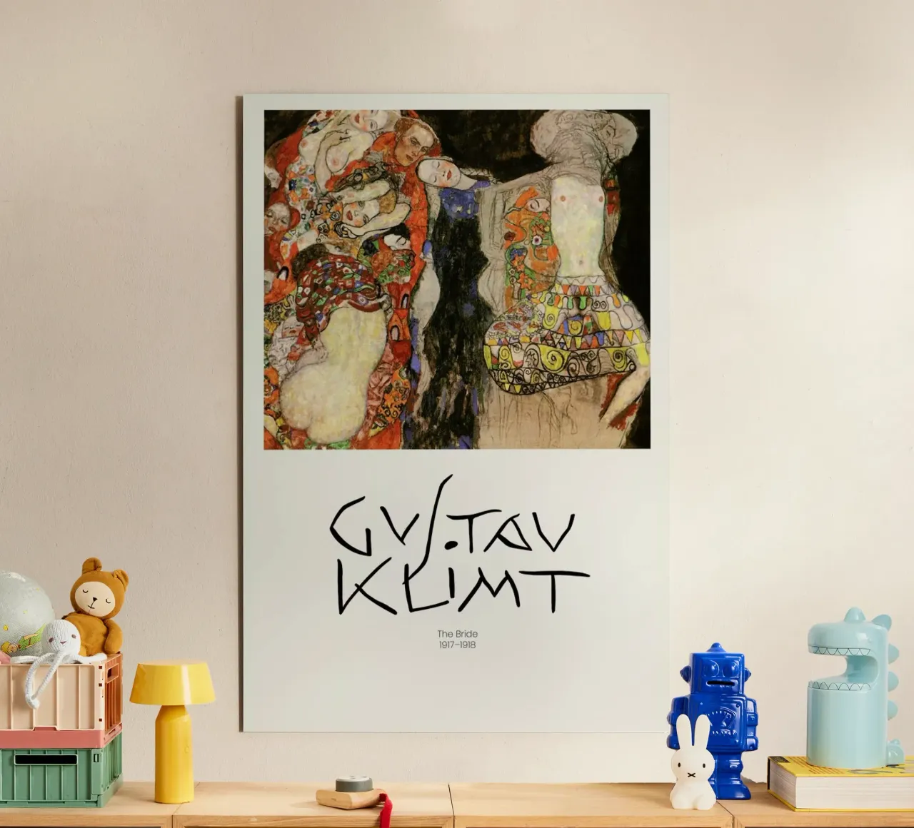 Klimt - The Bride alluminio dibond da Vintage by JUNIQE