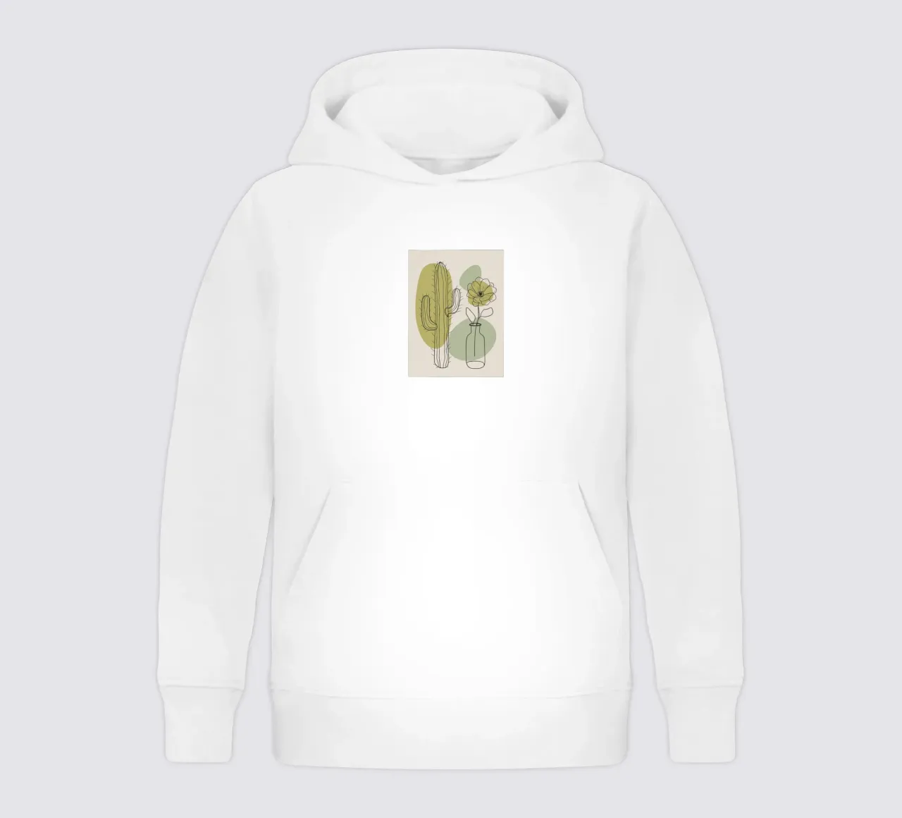 Cactus e fiori felpa bambino con cappuccio da RELAXING TOUCH