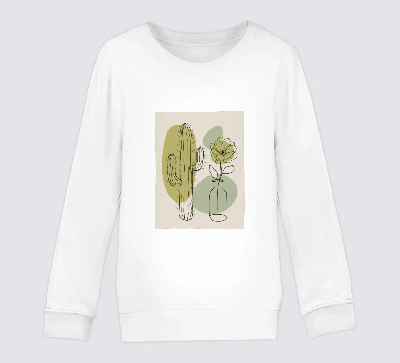 Cactus e fiori felpa bambino da RELAXING TOUCH