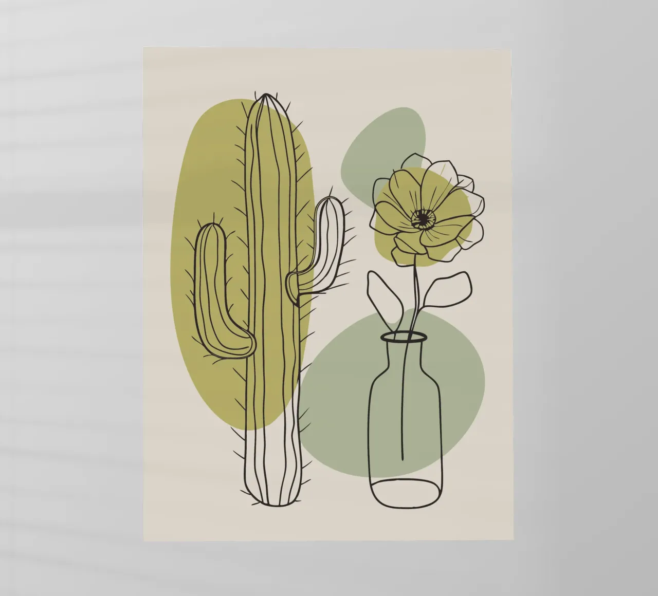 Cactus e fiori pellicola backlit da RELAXING TOUCH