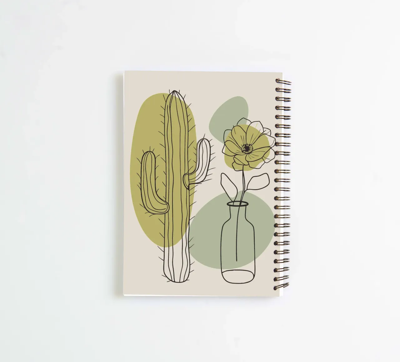 Cactus e fiori diario ad anelli da RELAXING TOUCH
