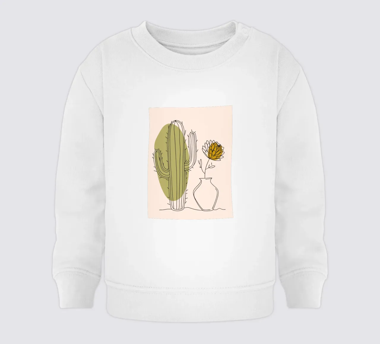 Cactus e fiori felpa neonato da RELAXING TOUCH