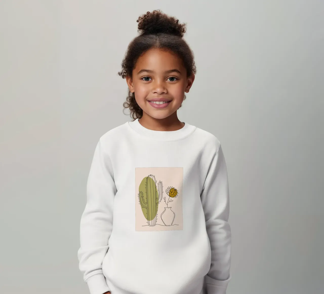 Cactus e fiori felpa bambino da RELAXING TOUCH