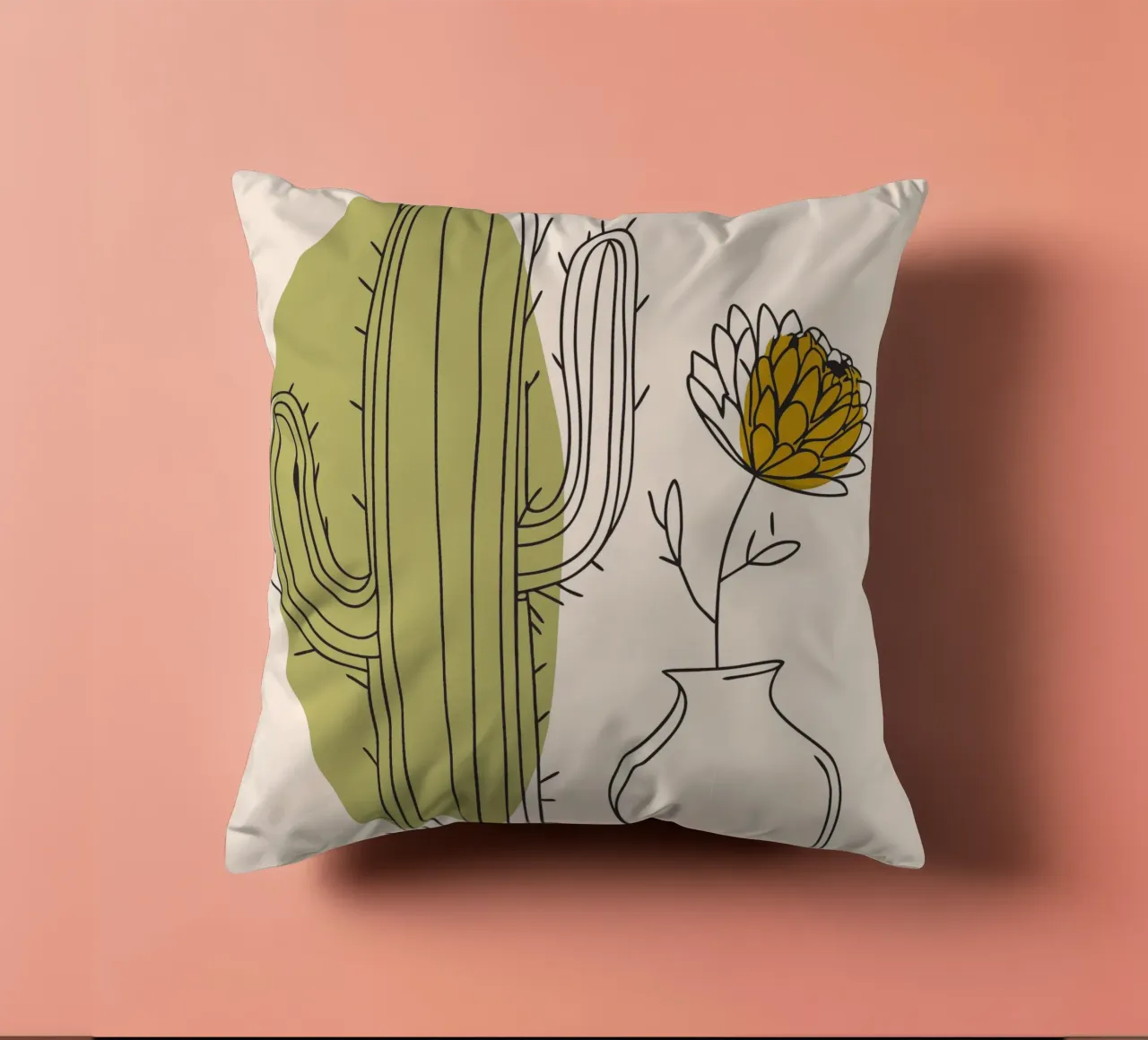 Cactus e fiori cuscino da RELAXING TOUCH