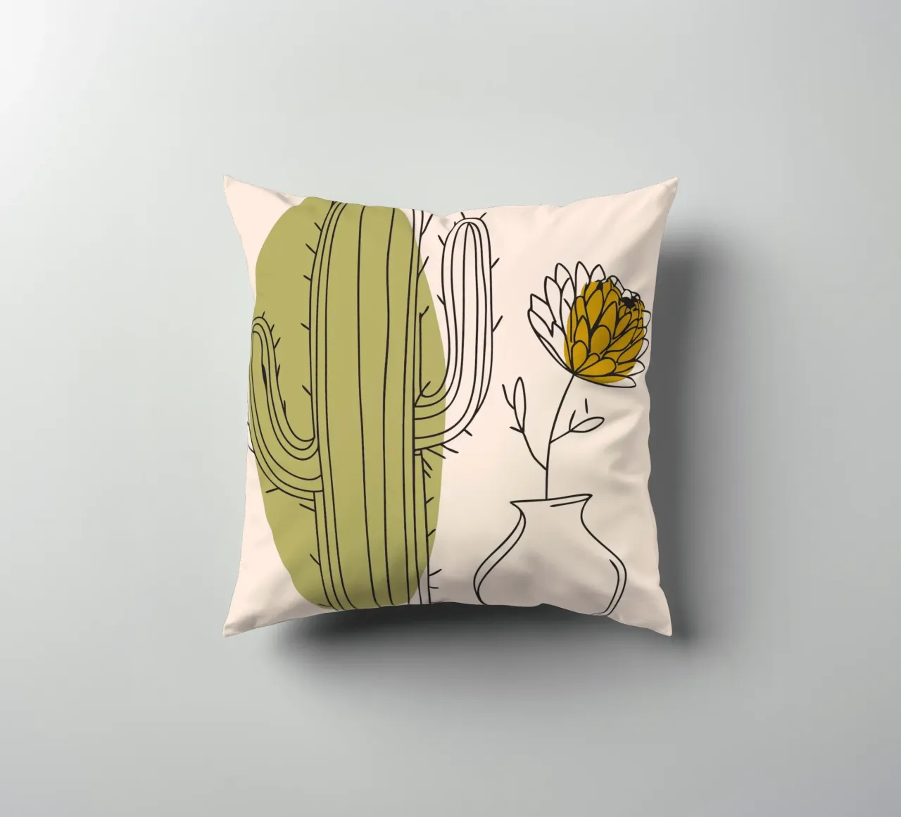 Cactus e fiori cuscino da RELAXING TOUCH