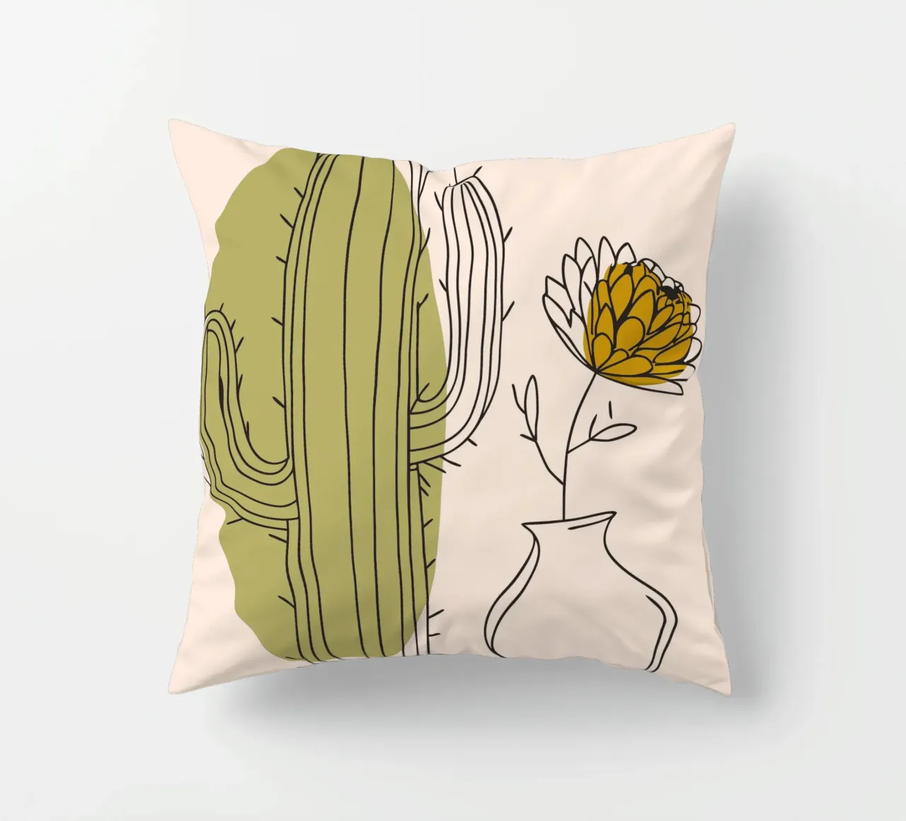 Cactus e fiori cuscino da RELAXING TOUCH