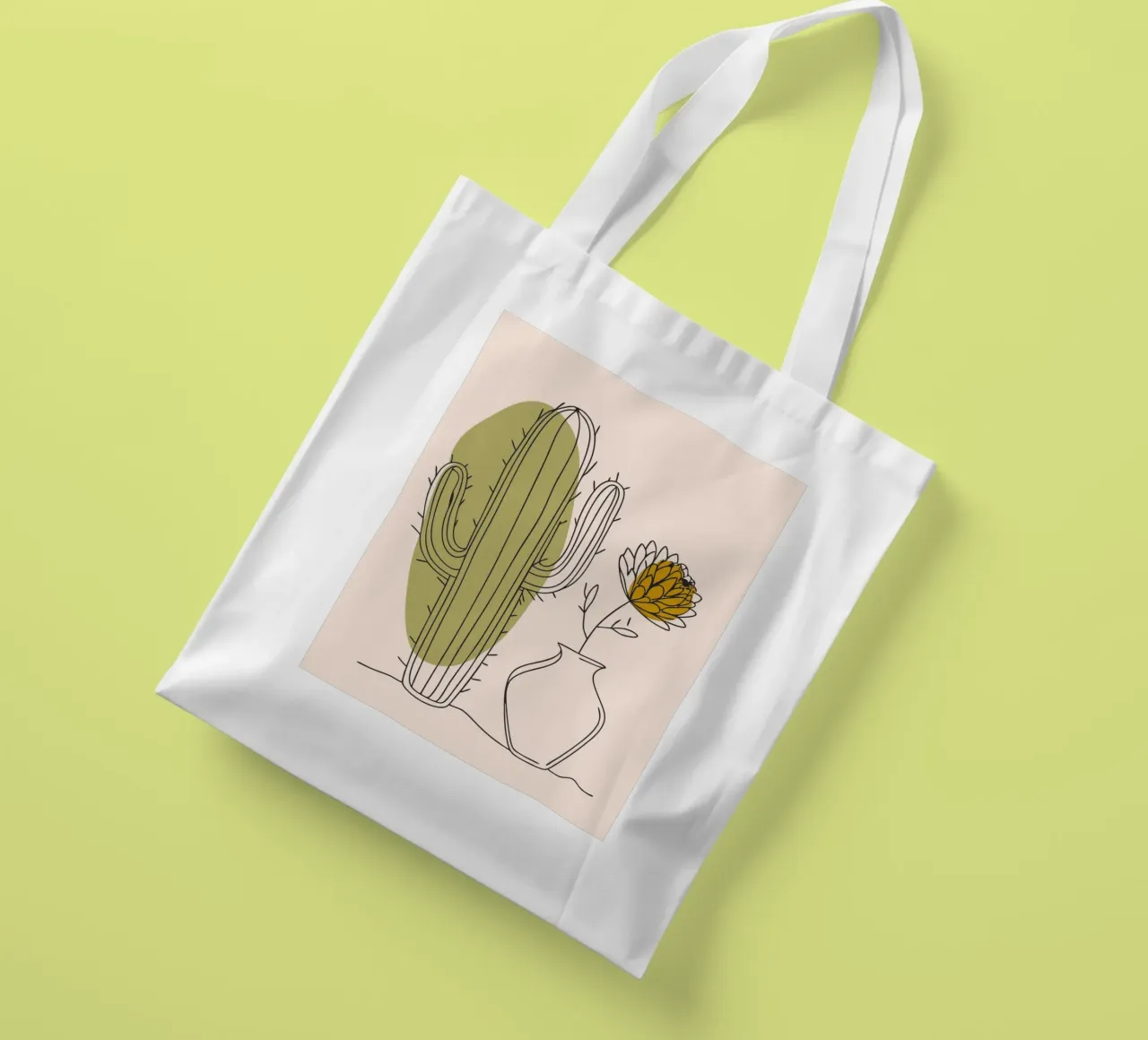 Cactus e fiori borsa in juta da RELAXING TOUCH