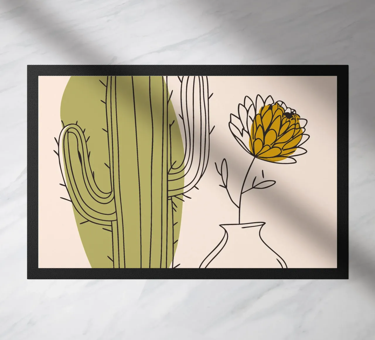 Cactus e fiori zerbino da RELAXING TOUCH