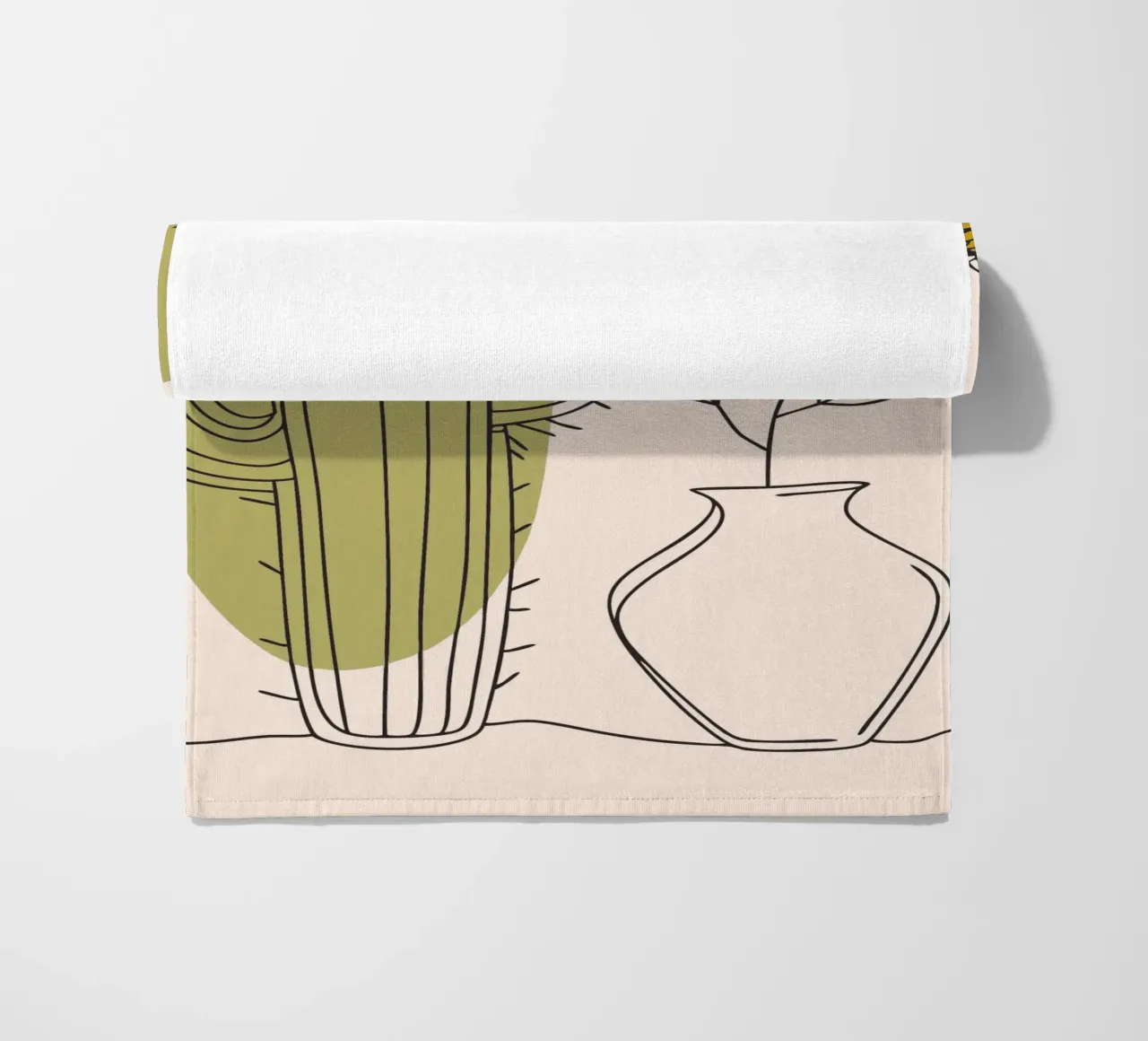 Cactus e fiori telo mare da RELAXING TOUCH