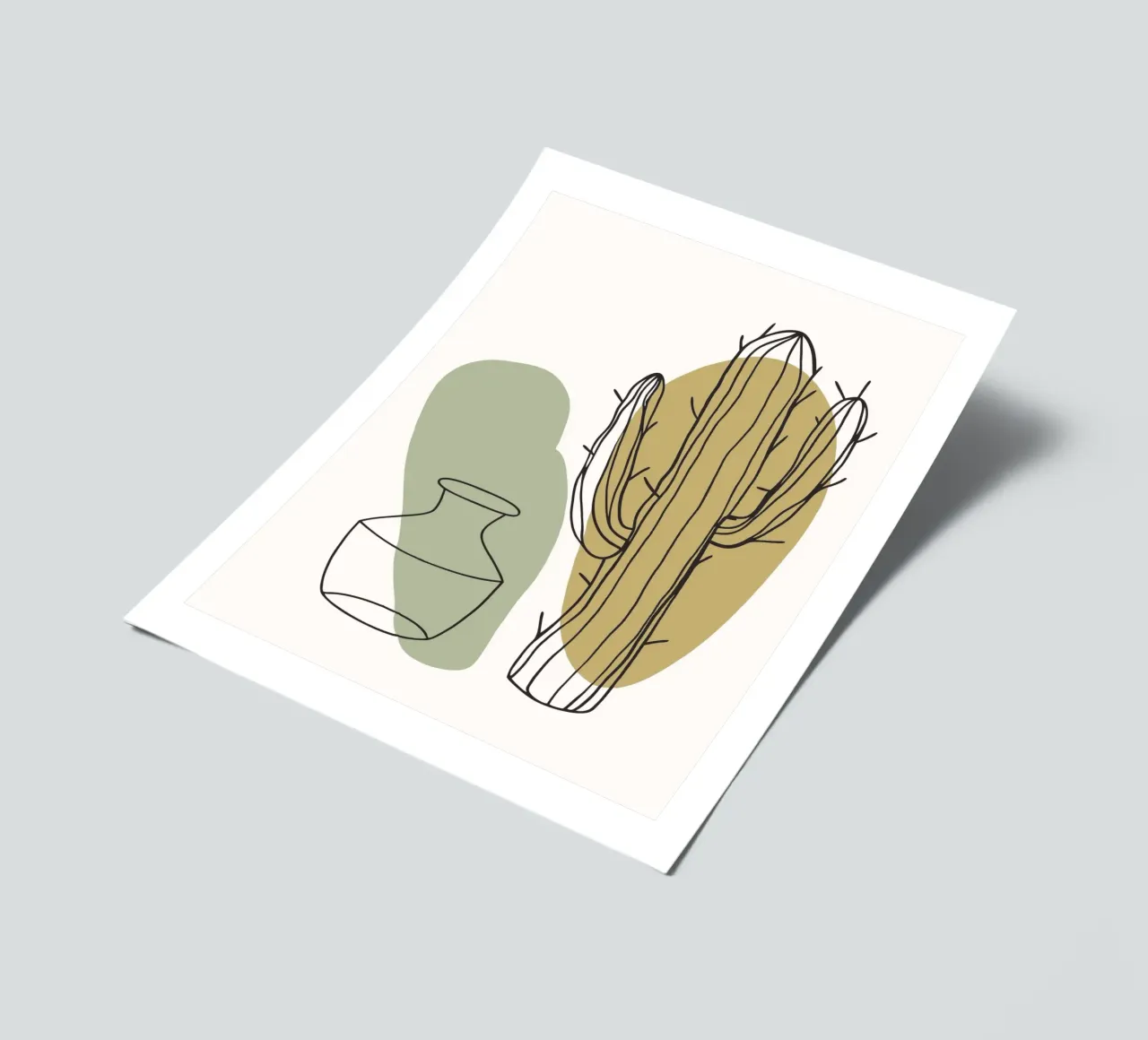 Cactus and Vase sticker sheet by RELAXING TOUCH