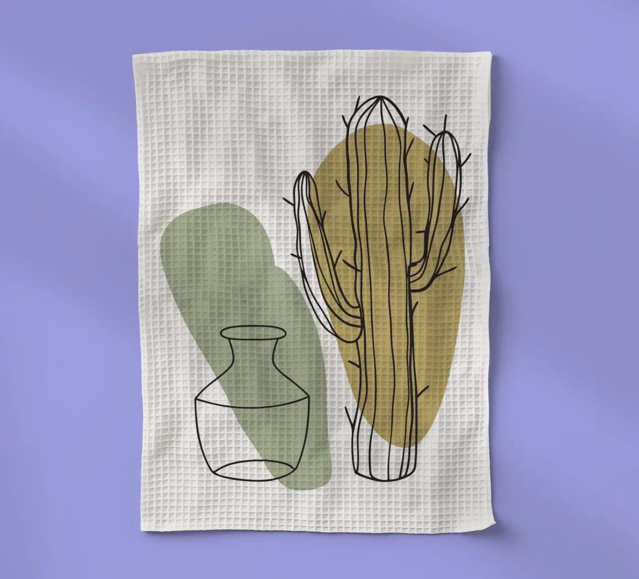 Cactus e vaso canovaccio da cucina da RELAXING TOUCH
