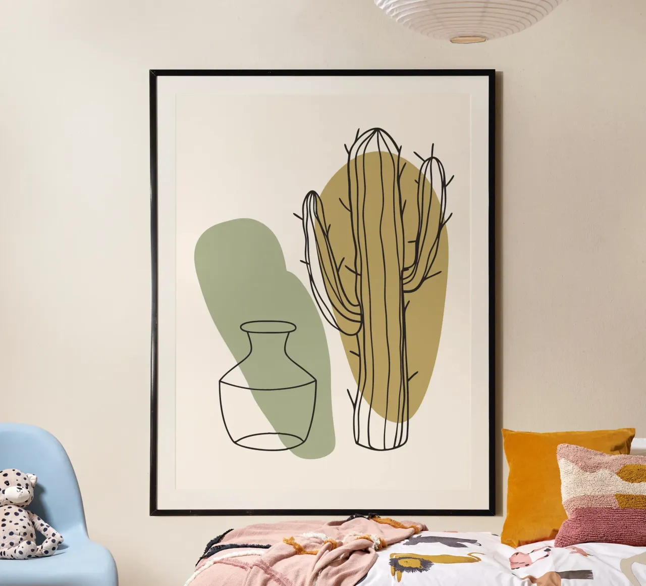 Cactus e vaso poster da RELAXING TOUCH
