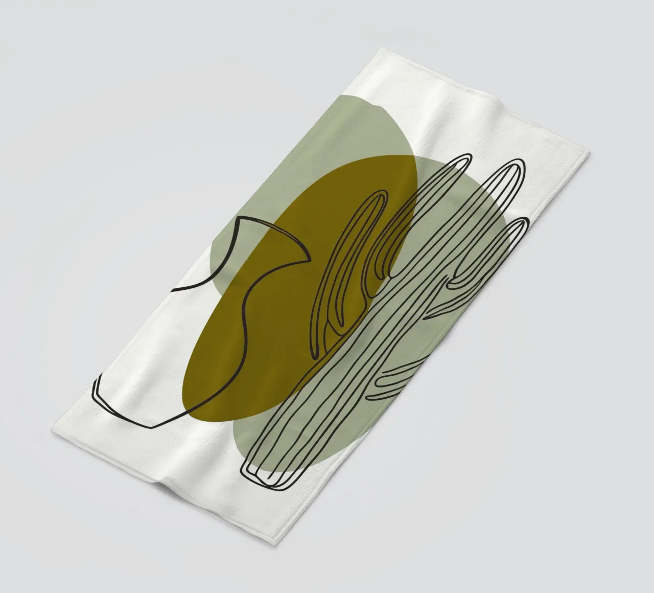 Cactus e vaso telo mare da RELAXING TOUCH