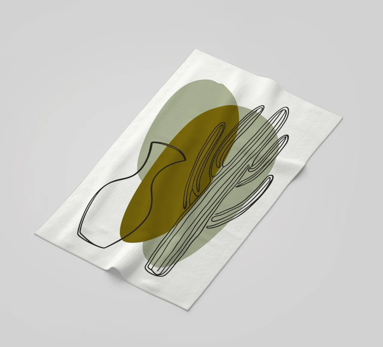 Cactus e vaso telo mare da RELAXING TOUCH