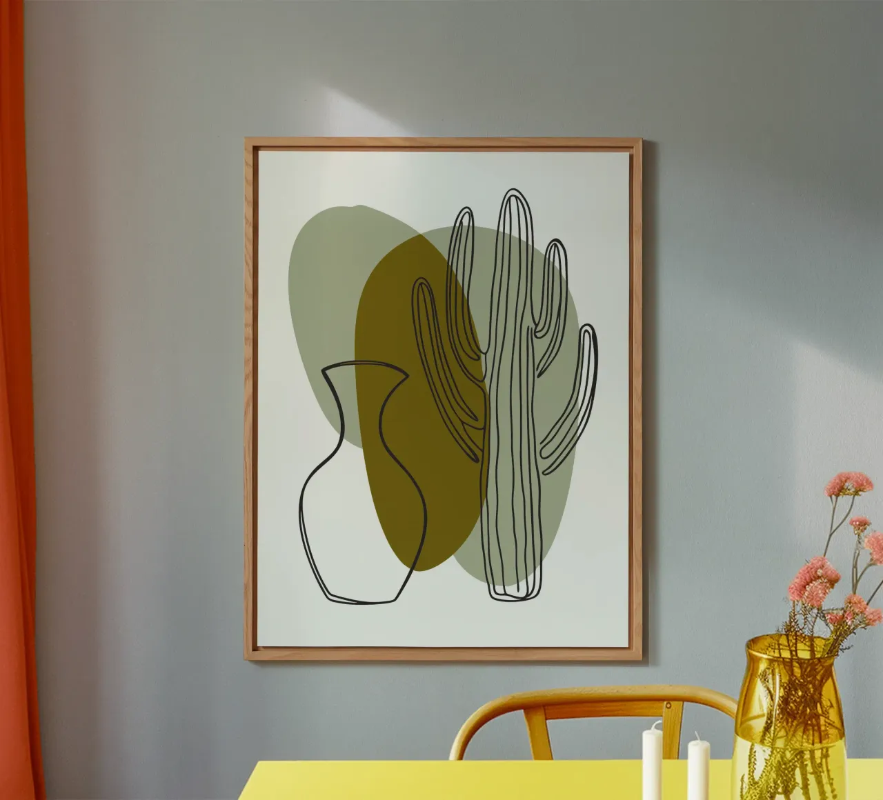 Cactus e vaso alluminio dibond da RELAXING TOUCH