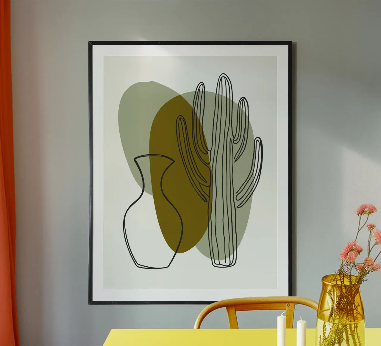 Cactus e vaso poster da RELAXING TOUCH
